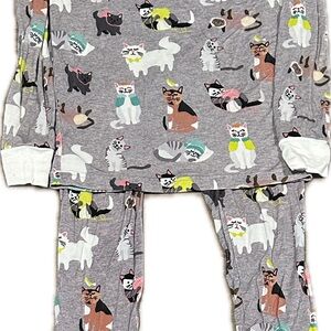 4T Little Sleepies Gray Cool Cats